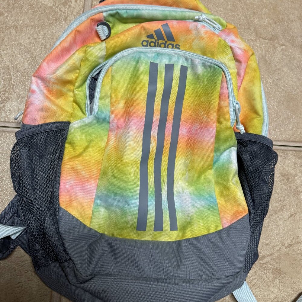Adidas tie dye backpack